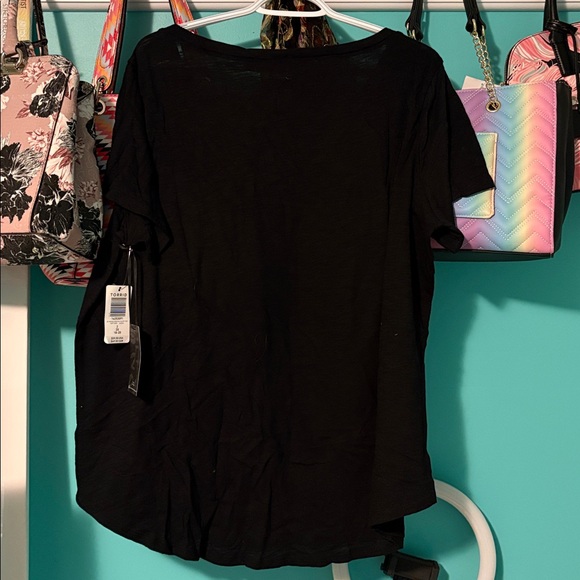 NWT Torrid Sleep Top - Disney Minnie Mouse Bow Black - Picture 11 of 11